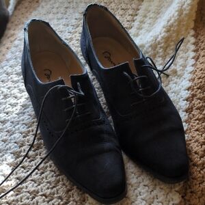 Vintage Black Oxford Shoes